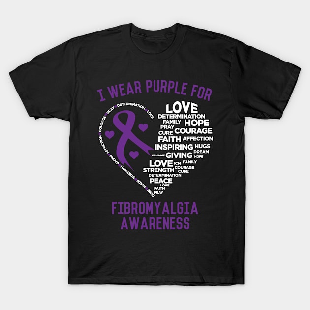 Fibromyalgia Awareness Tee T-Shirt by veerkun